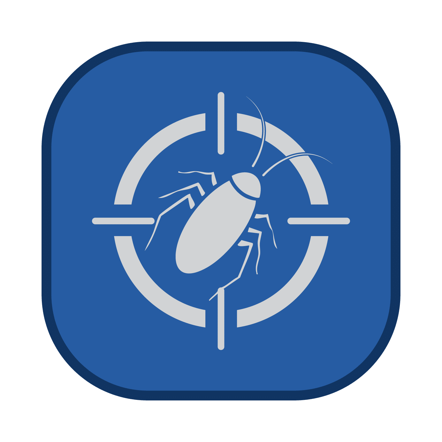 Pest Control Icon using orange brand color